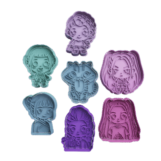 Set Guerreras Kpop Cortantes para Galletitas