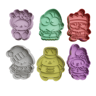 Set Sanrio Navidad Cortantes Para Galletitas