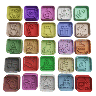 Calendario De Adviento Navidad Cortantes Para Galletitas