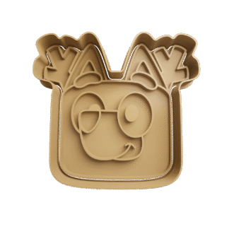 Bingo De Bluey Con Gorro Navidad Cortante Para Galletitas