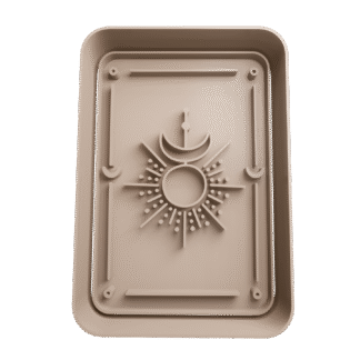 Carta Tarot Sol Y Luna Holistico Cortante Para Galletitas