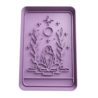 Chica Espiritual Carta Tarot Holistico Cortante Para Galletitas 1