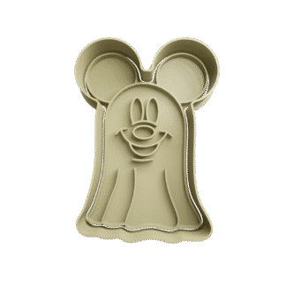 Mickey Mouse Halloween Fantasma Cortante Para Galletitas