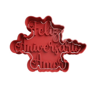Feliz Aniversario Amor Cortante Para Galletitas