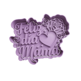 Feliz Dia Mama Cortante Para Galletitas