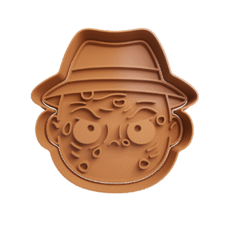 Cabeza Freddy Krueger Halloween Cortante Para Galletitas