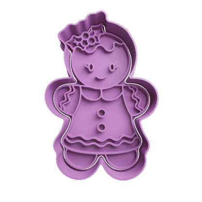 Galleta Niña De Navidad Cortante Para Galletitas