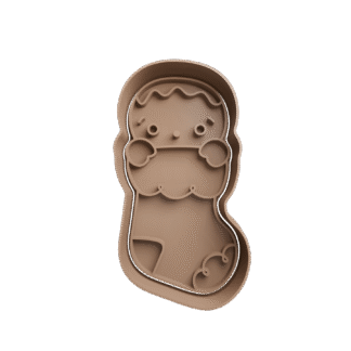 Bota De Navidad Con Niño Jengibre Cortante Para Galletitas