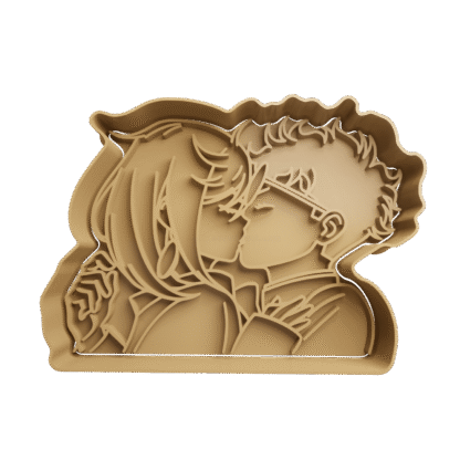 Momo Y Okarun Beso Accidental Cortante Para Galletitas