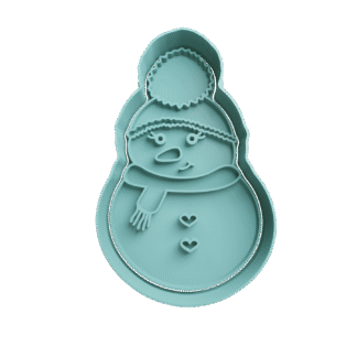 Muñeco De Nieve De Navidad Cortante Para Galletitas