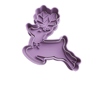 Reno De Navidad Cortante Para Galletitas