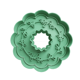 Rosca Navideña Navidad Cortante Para Galletitas