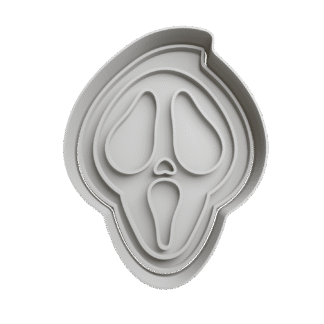 Cabeza Scream Halloween Cortante Para Galletitas