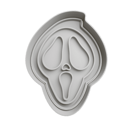 Cabeza Scream Halloween Cortante Para Galletitas
