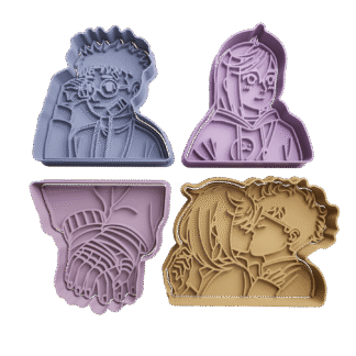 Set Momo Y Okarun DanDaDan Cortantes Para Galletitas