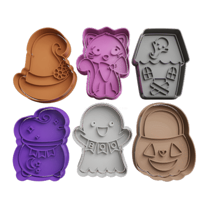 Set De Halloween Cortantes Para Galletitas