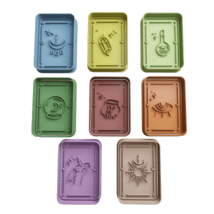 Set Cartas Tarot Holistico Cortantes Para Galletitas