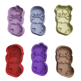 Set Medias De Navidad Cortantes Para Galletitas