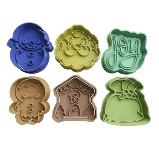 Set Mini Navidad Cortantes Para Galletitas 6