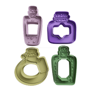 Set Posiones Halloween Cortantes Para Galletitas