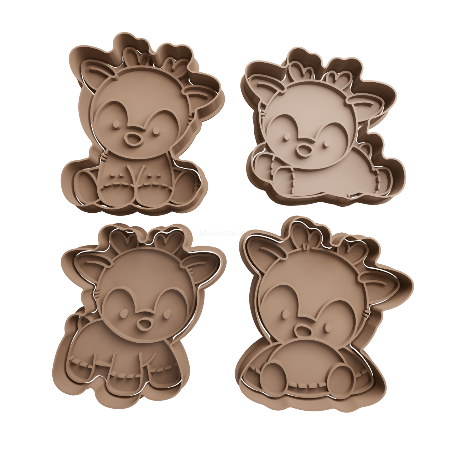 Set Renos Navideños Cortantes Para Galletitas 1 Cortantes Para Galletitas Set Renos Navideños Cortantes Para Galletitas