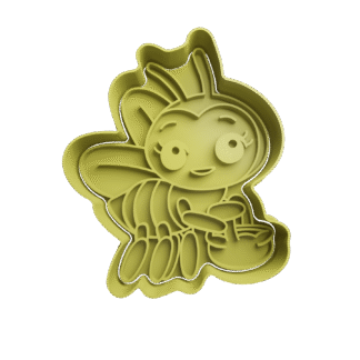 Abeja Con Canasta Cortante Para Galletitas