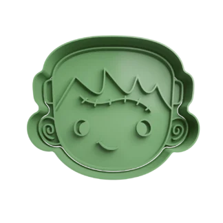 Cabeza Frankenstein Halloween Cortante Para Galletitas