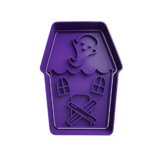 Casa Embrujada Halloween Cortante Para Galletitas 2