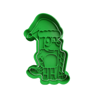 Chilli De Bluey Navidad Cortante Para Galletitas