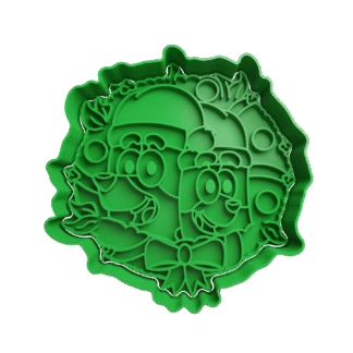 Chilli Y Bingo De Bluey Navidad Cortante Para Galletitas