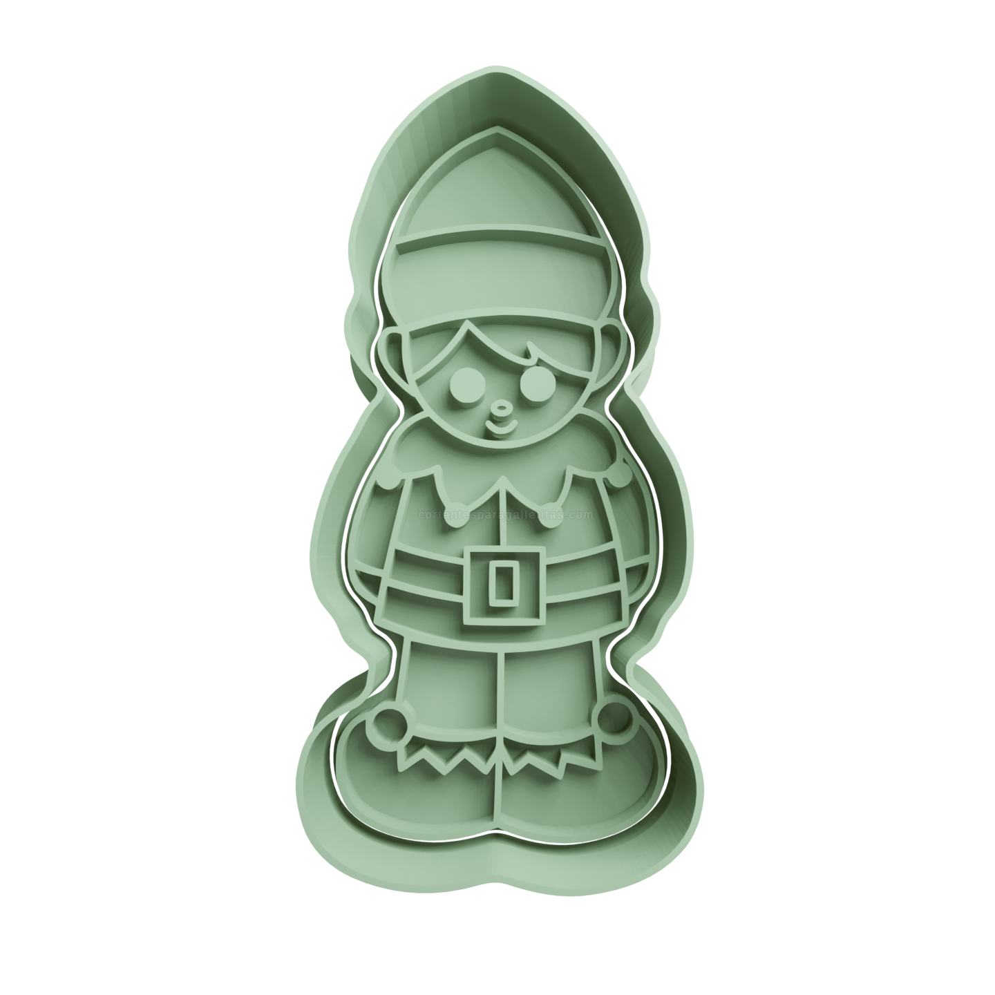 Duende Parado De Navidad Cortante para Galletitas 1 Cortantes Para Galletitas Duende Parado De Navidad Cortante para Galletitas