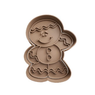 Galleta De Jengibre Saludando Navidad Cortante Para Galletitas