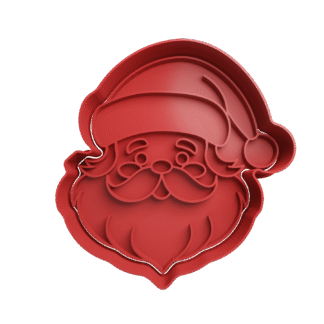 Cabeza Papa Noel De Navidad Cortante Para Galletitas
