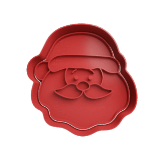 Cabeza Papa Noel De Navidad Cortante Para Galletitas 1