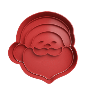 Cabeza Papa Noel De Navidad Cortante Para Galletitas 5