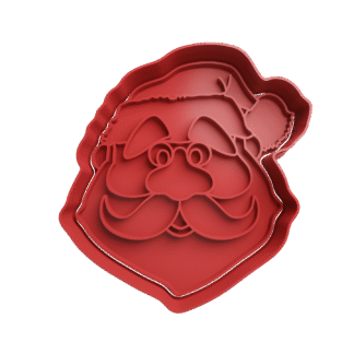 Cabeza Papa Noel De Navidad Cortante Para Galletitas 2