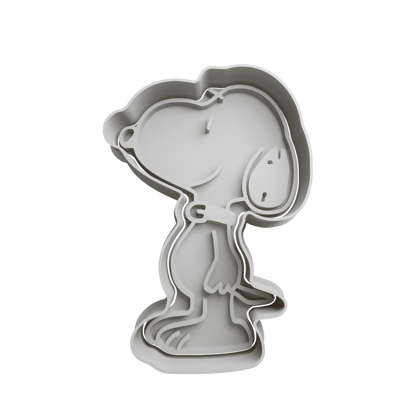 Snoopy Parado Cortante Para Galletitas 1 Cortantes Para Galletitas Snoopy Parado Cortante Para Galletitas