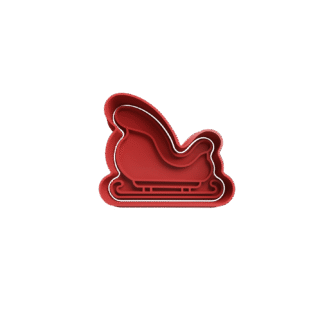 Trineo De Papa Noel Navidad Mini Cortante Para Galletitas