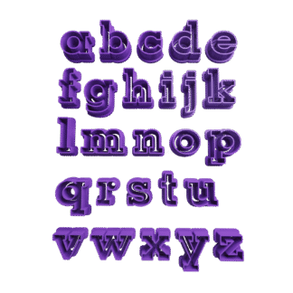 Set Letras Lettering Abecedario 4