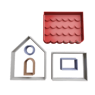 Set Casa Para Armar Navidad Cortantes Para Galletitas