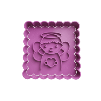 Angel Con Marco Cortante Para Galletitas