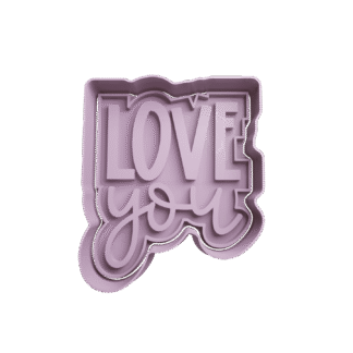 Love You San Valentin Cortante Para Galletitas
