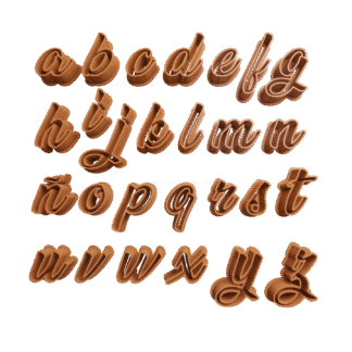 Set Letras Lettering Abecedario 3