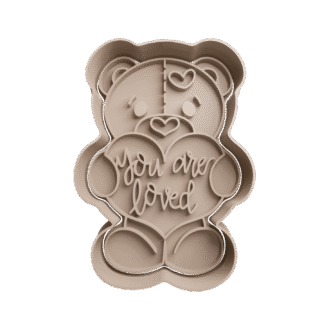 Oso Con Corazon San Valentin Cortante Para Galletitas 3