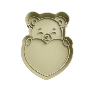 Oso Con Corazon San Valentin Cortante Para Galletitas 5