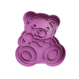 Osito Cute San Valentin Cortante Para Galletitas