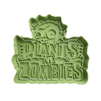 Logo De Plantas vs Zombies Cortante Para Galletitas