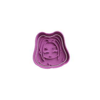 Cabeza De Mira Guerrera Kpop Mini Cortante Para Galletitas