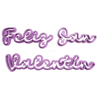Feliz San Valentin Lettering