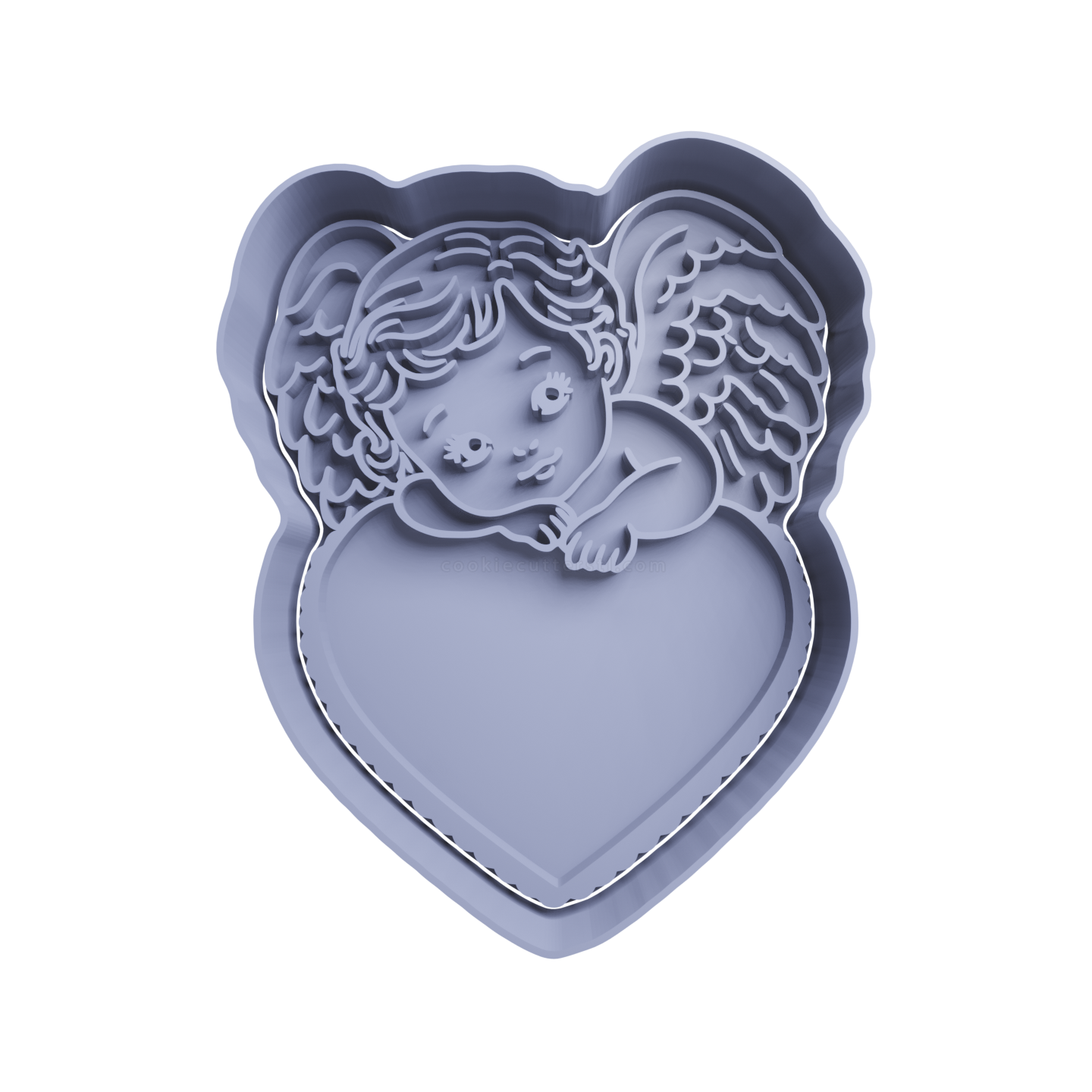 Cupido Angel Con Corazon San Valentin Cortante Para Galletitas 1 Cortantes Para Galletitas Cupido Angel Con Corazon San Valentin Cortante Para Galletitas